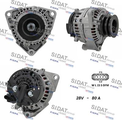 Sidat A24BH0052 - Alternatore autozon.pro