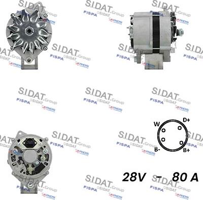 Sidat A24BH0061 - Alternatore autozon.pro