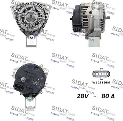 Sidat A24BH0015 - Alternatore autozon.pro