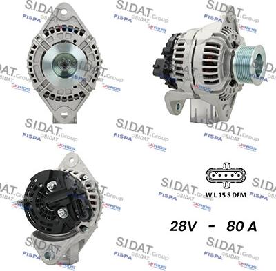 Sidat A24BH0083A2 - Alternatore autozon.pro