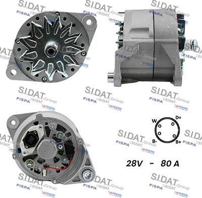 Sidat A24BH0078A2 - Alternatore autozon.pro