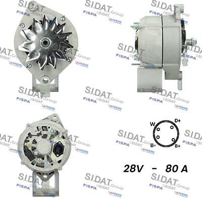 Sidat A24BH0077A2 - Alternatore autozon.pro