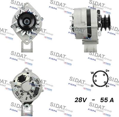 Sidat A24BH0102A2 - Alternatore autozon.pro