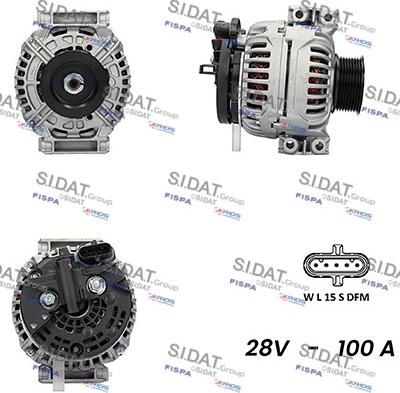 Sidat A24BH0107AS - Alternatore autozon.pro