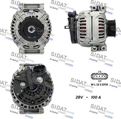 Sidat A24BH0107 - Alternatore autozon.pro