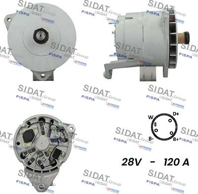 Sidat A24BH0136 - Alternatore autozon.pro