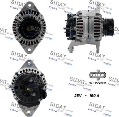 Sidat A24BH0170 - Alternatore autozon.pro