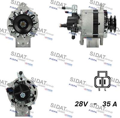 Sidat A24HT0120A2 - Alternatore autozon.pro