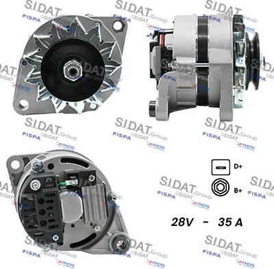 Sidat A24MA0001A2 - Alternatore autozon.pro