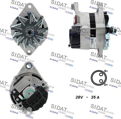 Sidat A24MA0154A2 - Alternatore autozon.pro