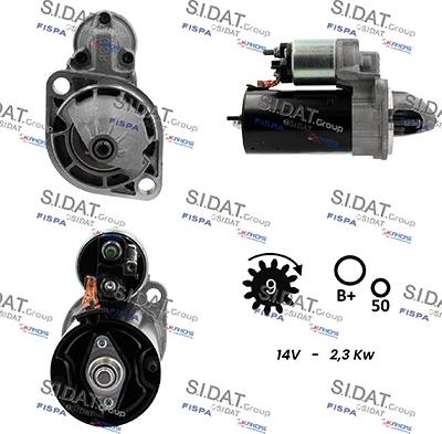 Sidat S12BH0949 - Motorino d'avviamento autozon.pro