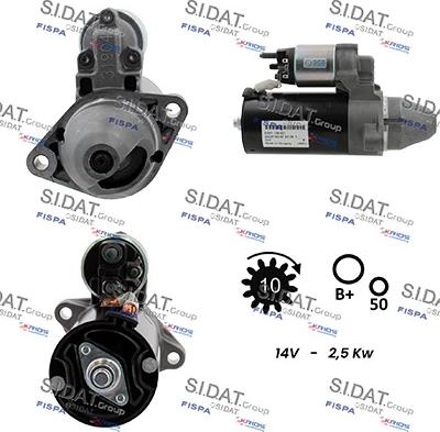 Sidat S12BH0945 - Motorino d'avviamento autozon.pro