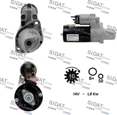 Sidat S12BH0940 - Motorino d'avviamento autozon.pro