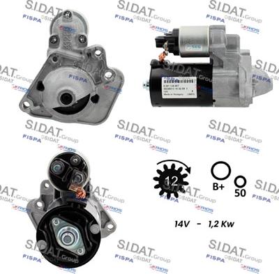 Sidat S12BH0942 - Motorino d'avviamento autozon.pro