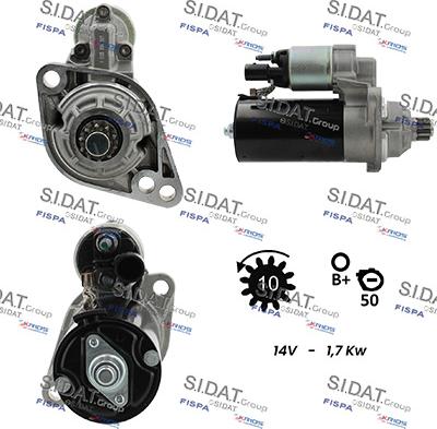 Sidat S12BH0951 - Motorino d'avviamento autozon.pro