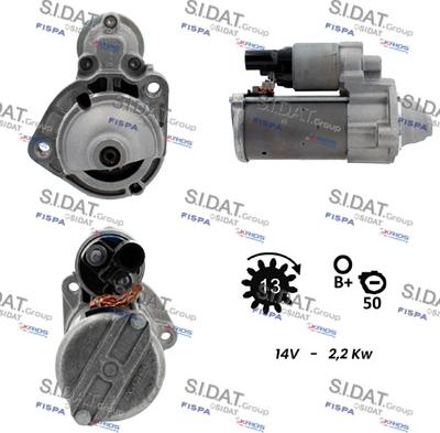 Sidat S12BH0905 - Motorino d'avviamento autozon.pro