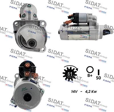 Sidat S12BH0917 - Motorino d'avviamento autozon.pro