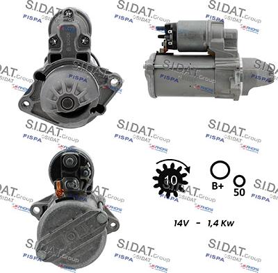 Sidat S12BH0934 - Motorino d'avviamento autozon.pro