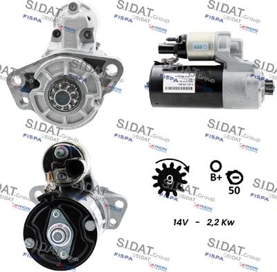 Sidat S12BH0931 - Motorino d'avviamento autozon.pro