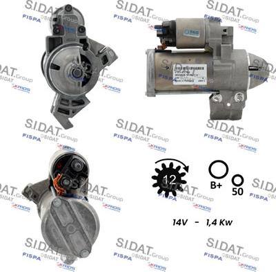 Sidat S12BH0932 - Motorino d'avviamento autozon.pro