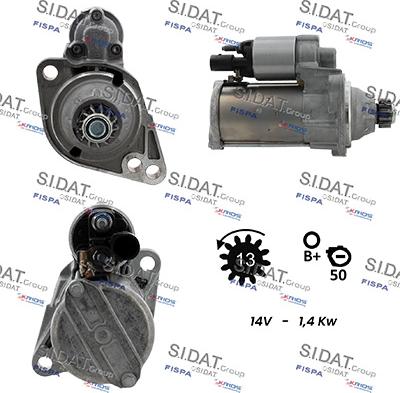 Sidat S12BH0926 - Motorino d'avviamento autozon.pro