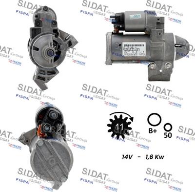 Sidat S12BH0920 - Motorino d'avviamento autozon.pro