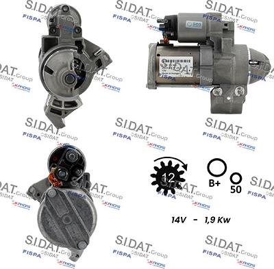 Sidat S12BH0921 - Motorino d'avviamento autozon.pro