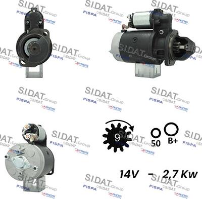 Sidat S12BH0494A2 - Motorino d'avviamento autozon.pro