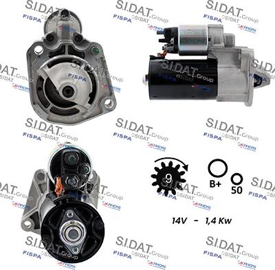 Sidat S12BH0497 - Motorino d'avviamento autozon.pro