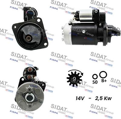 Sidat S12BH0461A2 - Motorino d'avviamento autozon.pro