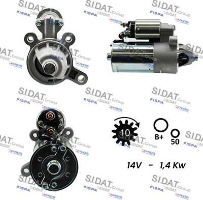 Sidat S12BH0480A2 - Motorino d'avviamento autozon.pro