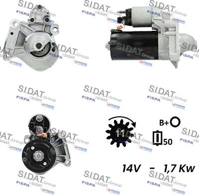 Sidat S12BH0430A2 - Motorino d'avviamento autozon.pro