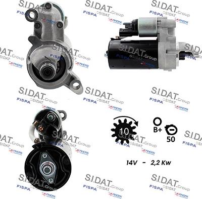 Sidat S12BH0425 - Motorino d'avviamento autozon.pro