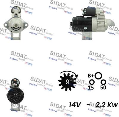 Sidat S12BH0426A2 - Motorino d'avviamento autozon.pro