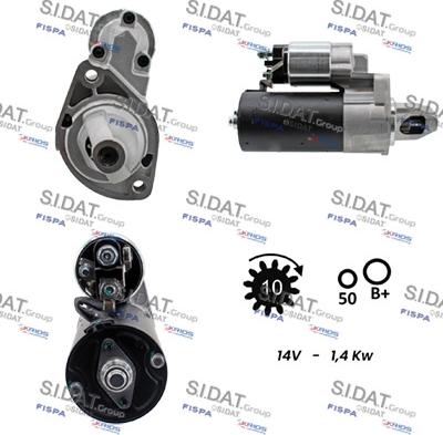 Sidat S12BH0472A2 - Motorino d'avviamento autozon.pro