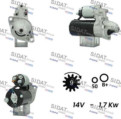 Sidat S12BH0535A2 - Motorino d'avviamento autozon.pro