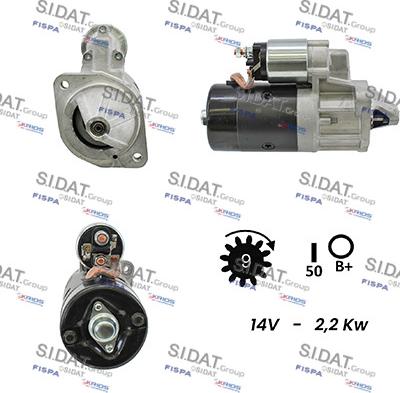 Sidat S12BH0570A2 - Motorino d'avviamento autozon.pro