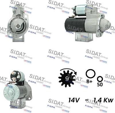 Sidat S12BH0693A2 - Motorino d'avviamento autozon.pro