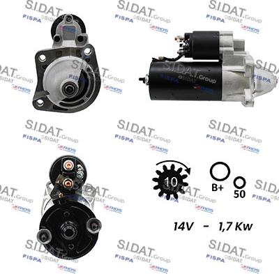 Sidat S12BH0692A2 - Motorino d'avviamento autozon.pro