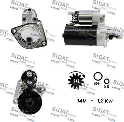 Sidat S12BH0697A2 - Motorino d'avviamento autozon.pro