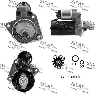 Sidat S12BH0697 - Motorino d'avviamento autozon.pro