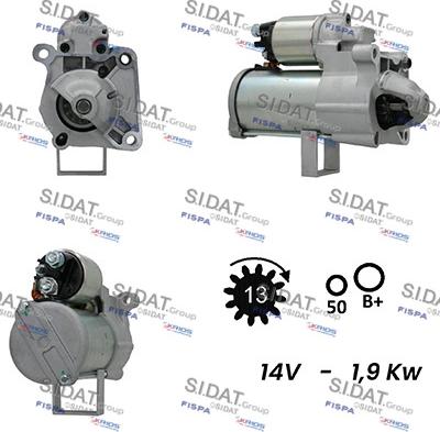 Sidat S12BH0650A2 - Motorino d'avviamento autozon.pro