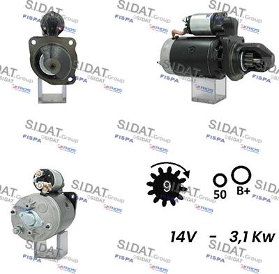 Sidat S12BH0669A2 - Motorino d'avviamento autozon.pro