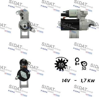 Sidat S12BH0600A2 - Motorino d'avviamento autozon.pro