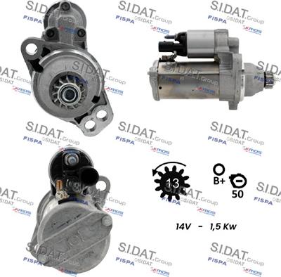 Sidat S12BH0602 - Motorino d'avviamento autozon.pro