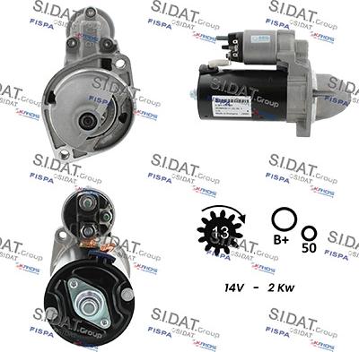 Sidat S12BH0680 - Motorino d'avviamento autozon.pro