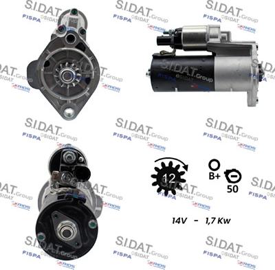 Sidat S12BH0634 - Motorino d'avviamento autozon.pro