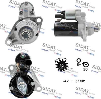 Sidat S12BH0635 - Motorino d'avviamento autozon.pro