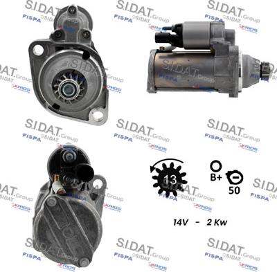 Sidat S12BH0633 - Motorino d'avviamento autozon.pro