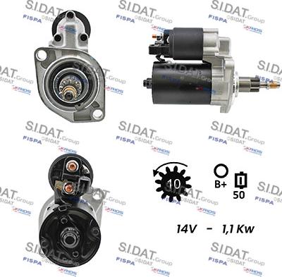 Sidat S12BH0623A2 - Motorino d'avviamento autozon.pro